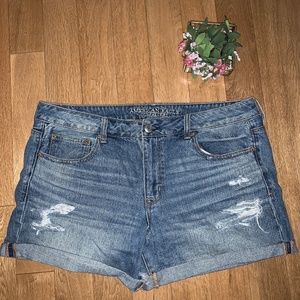 AEO Jean Ripped Shorts